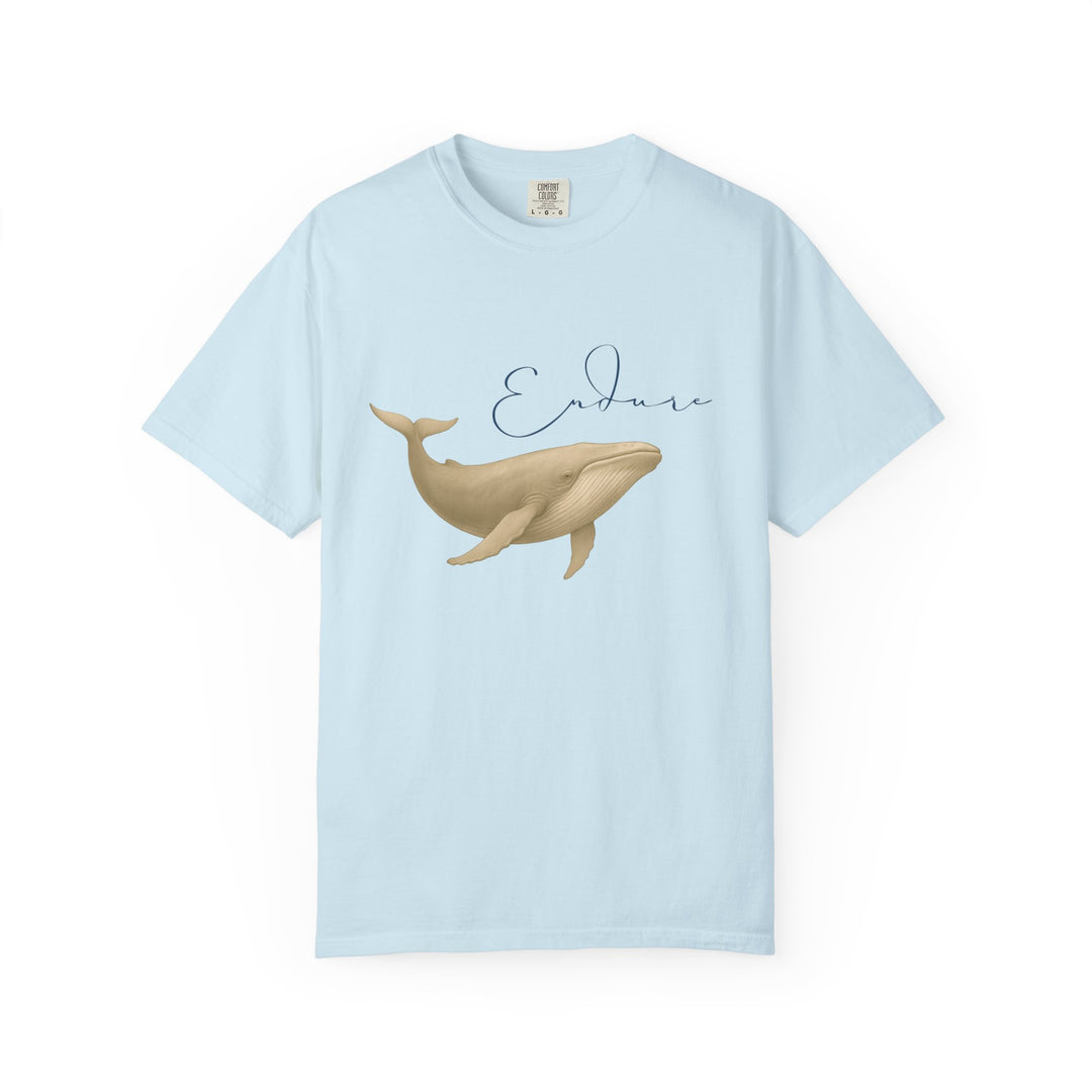Endure – Blue Whale | Connected & Compassionate | Sketch Series by Pure Perspective App | Eco Friendly Graphic Tee