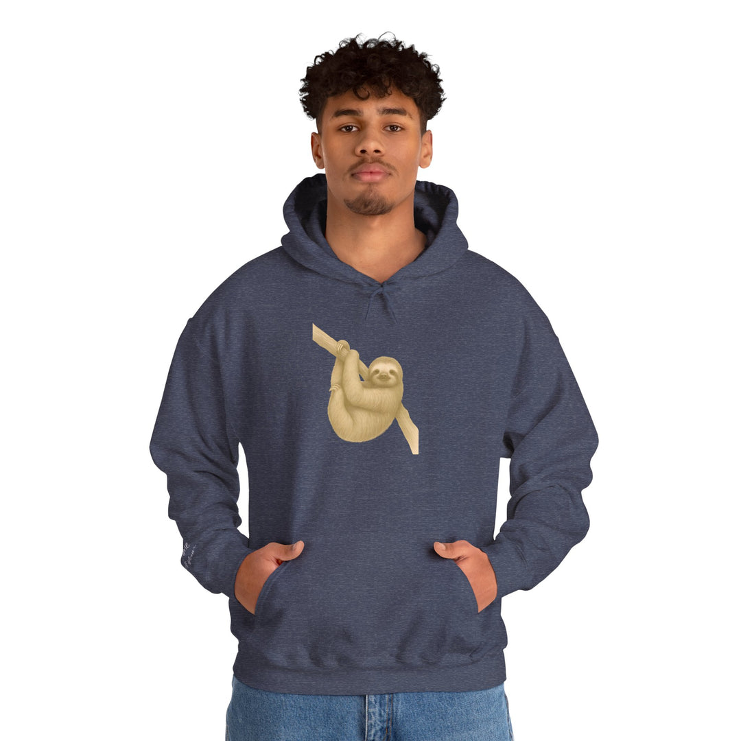 Time is Yours – Sloth Edition | Connected & Compassionate Series | Unisex Heavy Blend™ Hooded Sweatshirt | Eco-Friendly Apparel