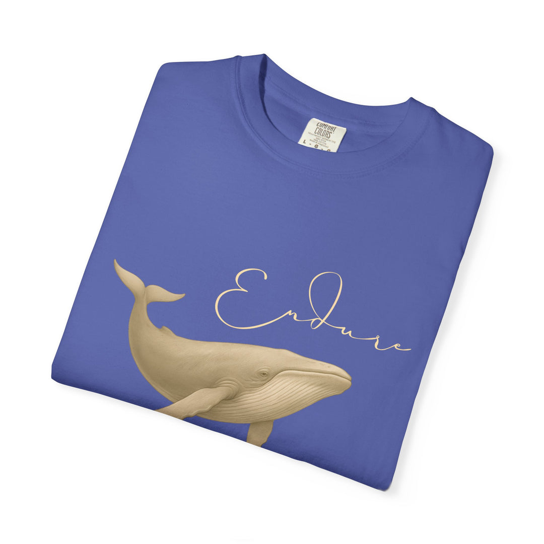 Endure – Blue Whale | Connected & Compassionate | Sketch Series by Pure Perspective App | Eco Friendly Graphic Tee