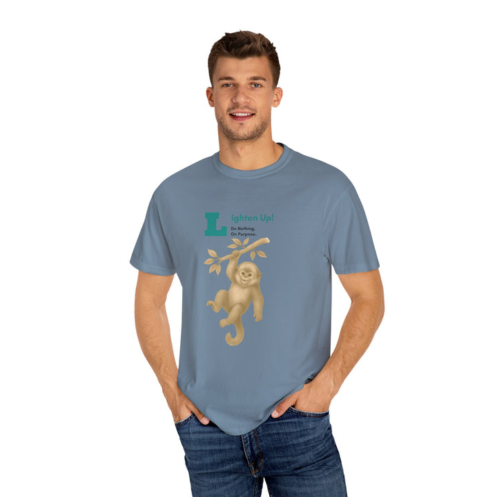 Lighten Up – Golden Snub-Nosed Monkey | Joyful & Playful | Sketch Series by Pure Perspective | Eco Friendly Graphic Tee