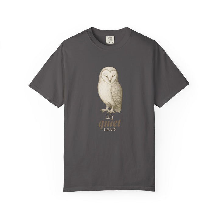 Let Quiet Lead – Owl | Calm & Centered | Sketch Series by Pure Perspective | Eco Friendly Graphic Tee
