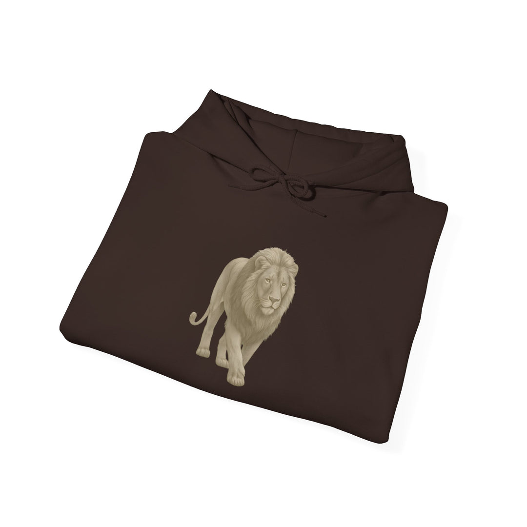 Show Up – Lion | Empowered & Bold Series | Unisex Heavy Blend™ Hooded Sweatshirt | Eco-Friendly Apparel