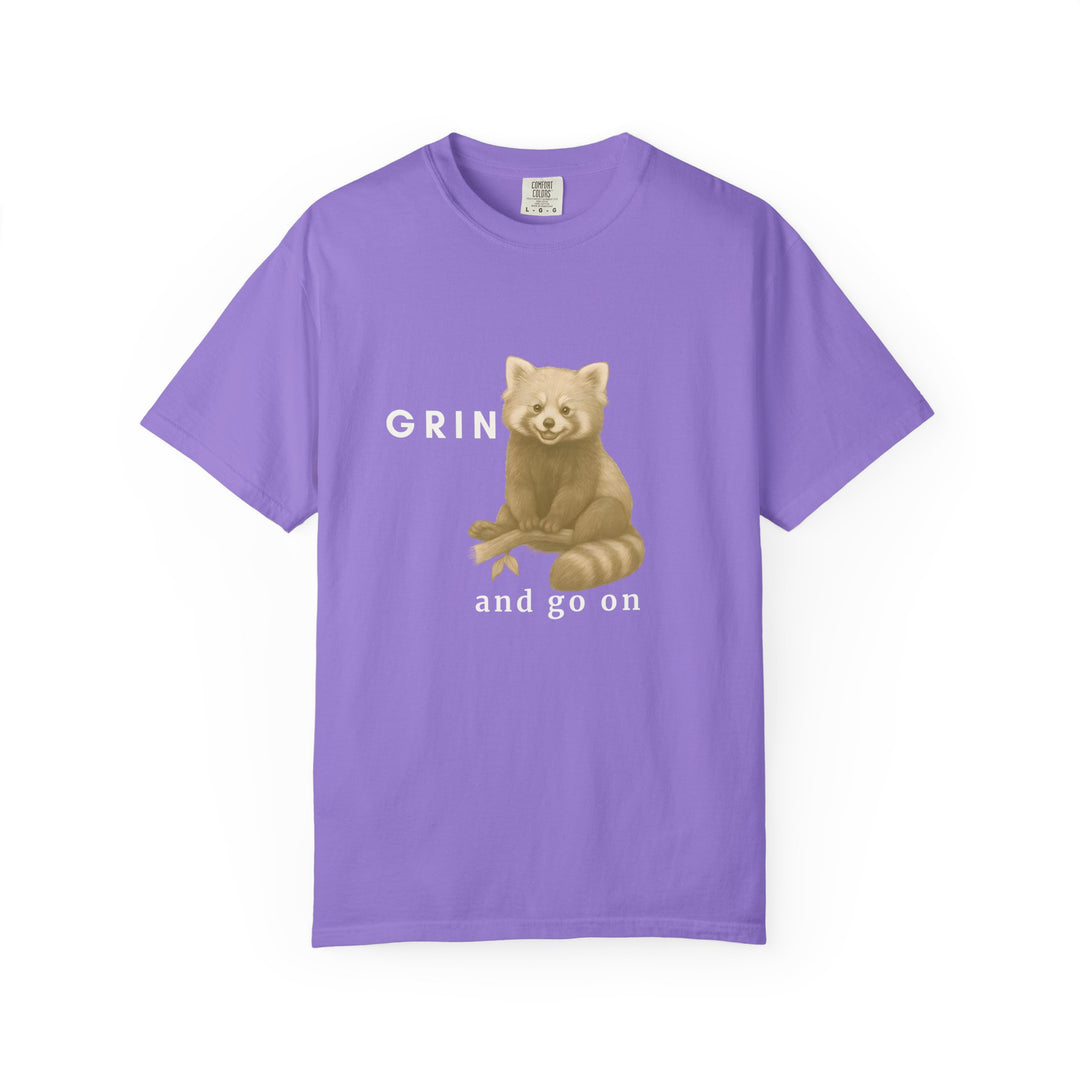 Grin and go on – Red Panda | Joyful & Playful | Sketch Series by Pure Perspective App | Eco Friendly Graphic Tee