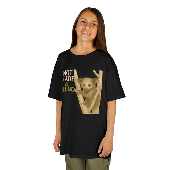 Kids Aye Aye Tee | "Not Made to Blend" | Sketch Design | Eco-Conscious | Reflective & Wise