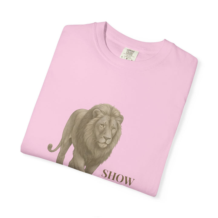 Show Up – Lion | Empowered & Bold | Sketch Series by Pure Perspective | Eco Friendly Graphic Tee