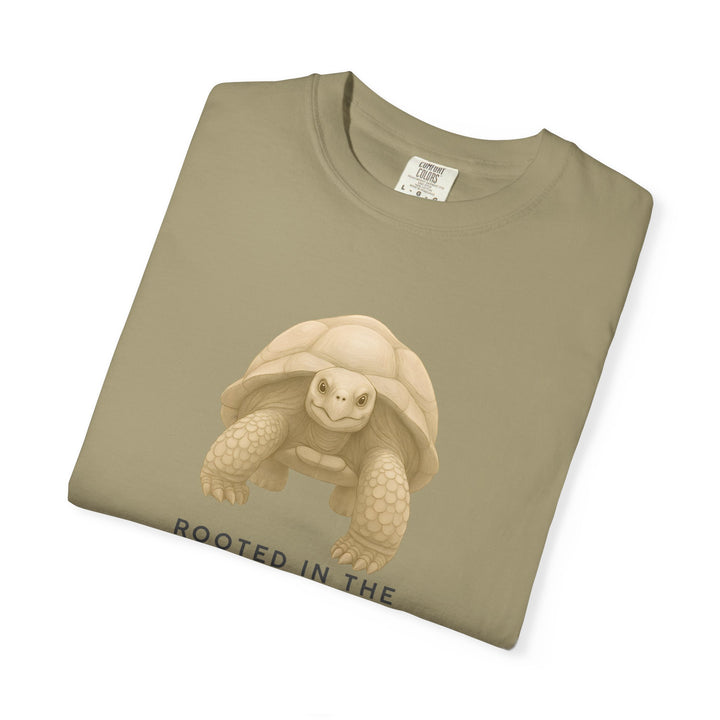 Rooted in the Long Game – Giant Tortoise | Grounded & Gentle | Sketch Series by Pure Perspective | Eco Friendly Graphic Tee