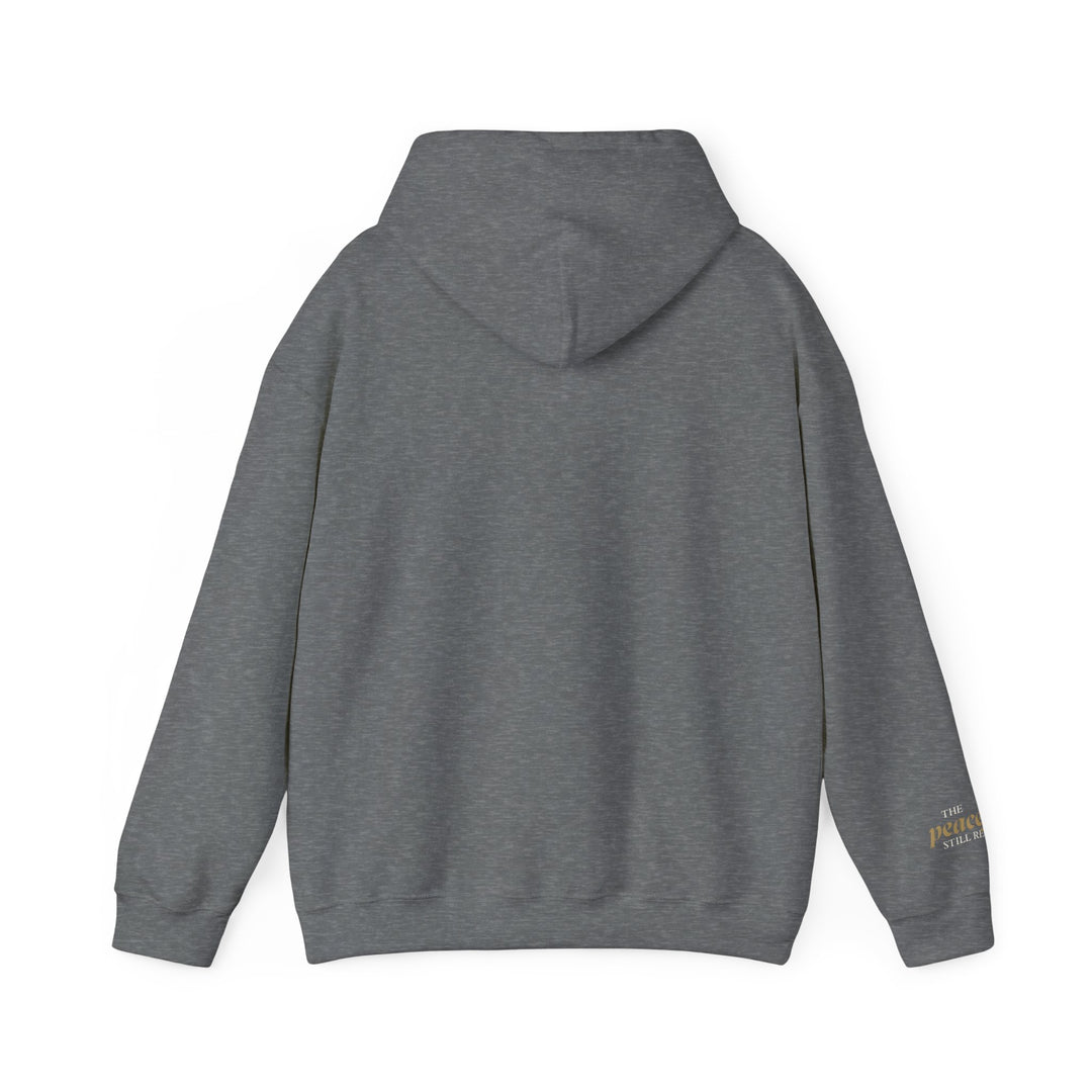 The Peaceful Still Resist – Rhino Edition | Patient & Peaceful Series | Unisex Heavy Blend™ Hooded Sweatshirt | Eco-Friendly Apparel