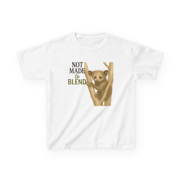 Kids Aye Aye Tee | "Not Made to Blend" | Sketch Design | Eco-Conscious | Reflective & Wise