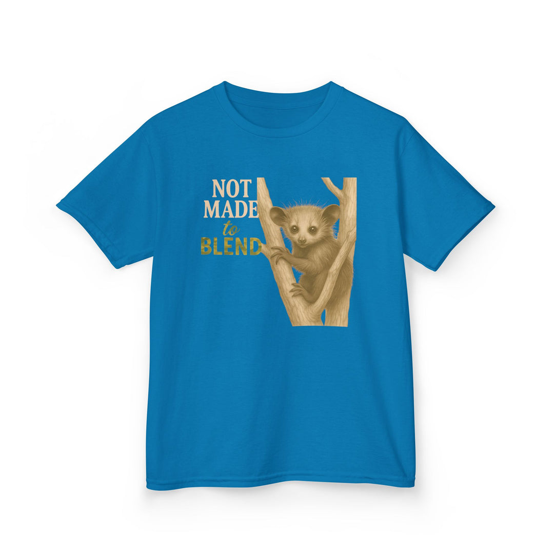Kids Aye Aye Tee | "Not Made to Blend" | Sketch Design | Eco-Conscious | Reflective & Wise