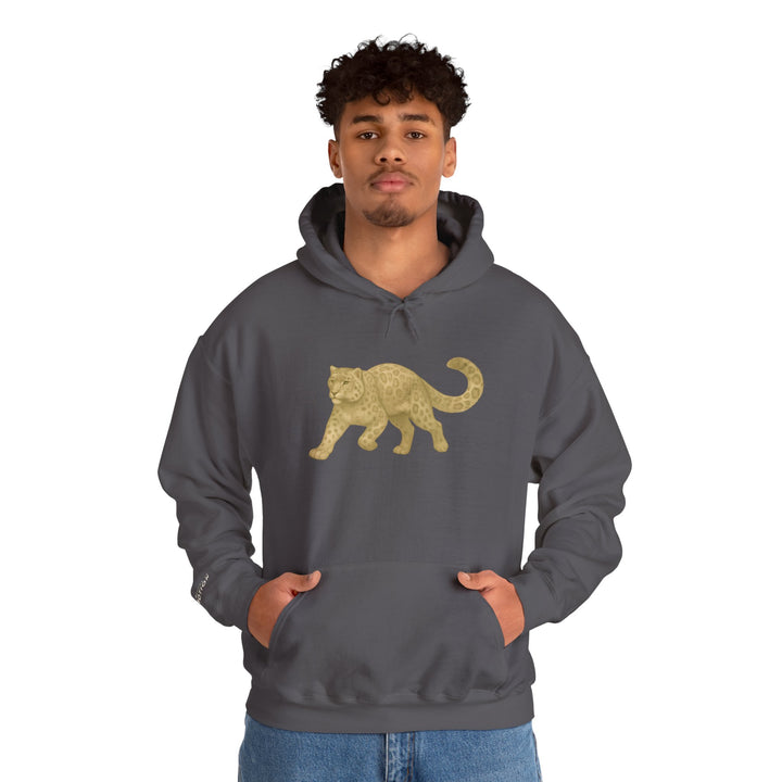 Mastery in Motion – Snow Leopard Edition | Patient & Peaceful Series | Unisex Heavy Blend™ Hooded Sweatshirt | Eco-Friendly Apparel