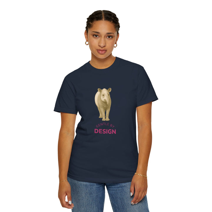 Gentle By Design – Tapir | Grounded & Gentle | Sketch Series by Pure Perspective | Eco Friendly Graphic Tee