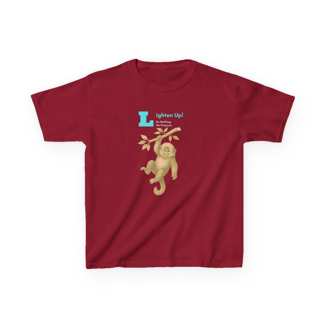 Kids Golden Snub-Nosed Monkey Tee | "Lighten Up" | Sketch Design | Eco-Conscious | Joyful & Playful