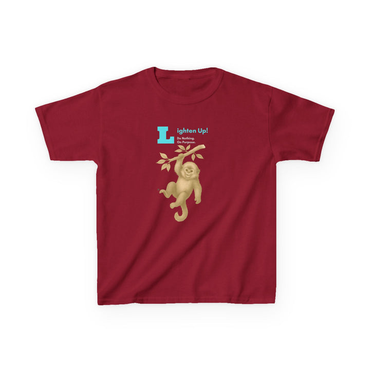Kids Golden Snub-Nosed Monkey Tee | "Lighten Up" | Sketch Design | Eco-Conscious | Joyful & Playful