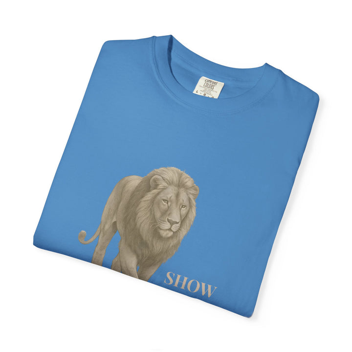 Show Up – Lion | Empowered & Bold | Sketch Series by Pure Perspective | Eco Friendly Graphic Tee