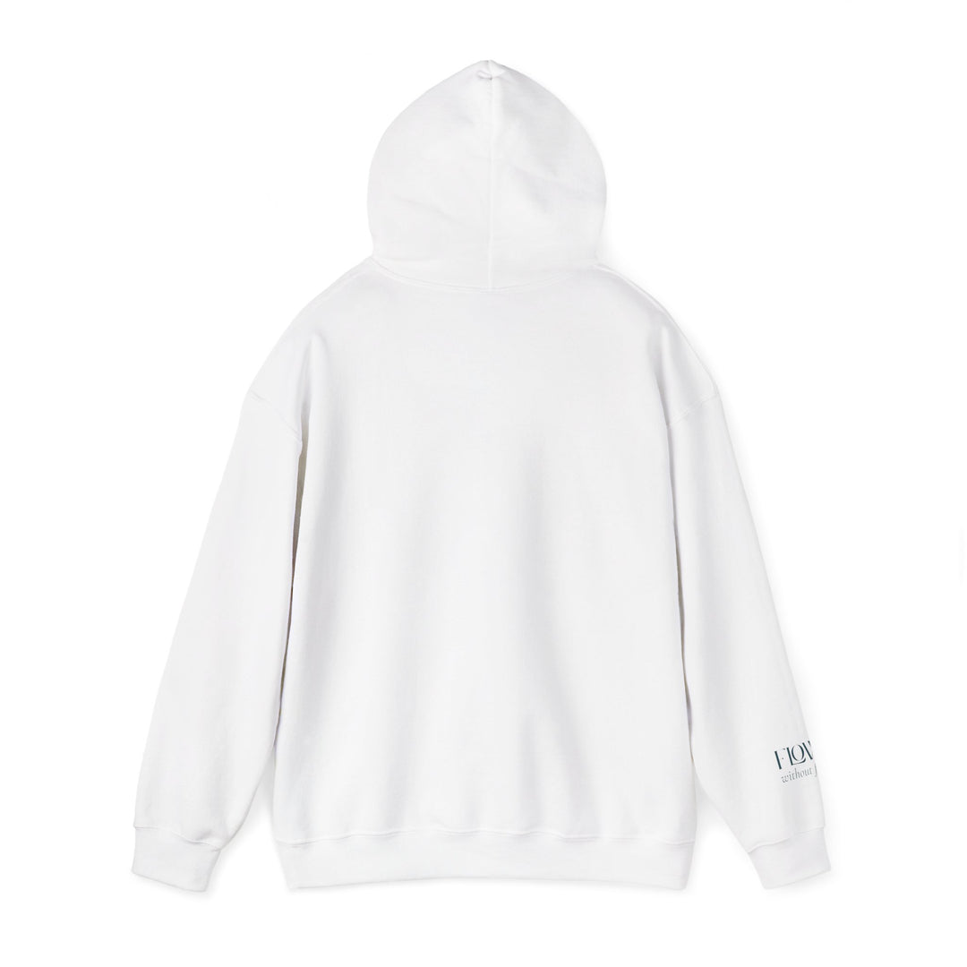 Flow without Force – Manatee | Calm & Centered Series | Unisex Heavy Blend™ Hooded Sweatshirt | Eco-Friendly Apparel
