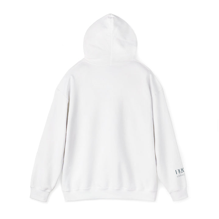 Flow without Force – Manatee | Calm & Centered Series | Unisex Heavy Blend™ Hooded Sweatshirt | Eco-Friendly Apparel
