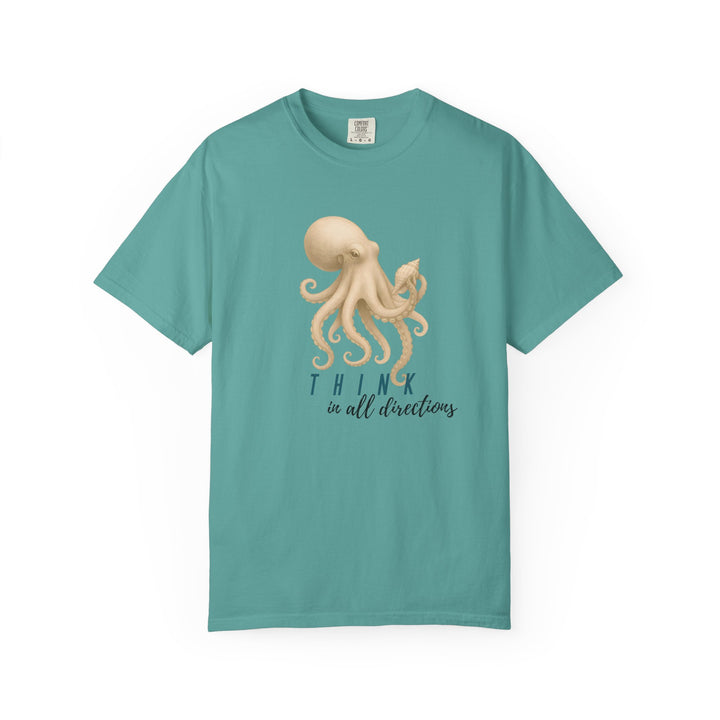 Think In All Directions – Octopus | Joyful & Playful | Sketch Series by Pure Perspective App | Eco Friendly Graphic Tee