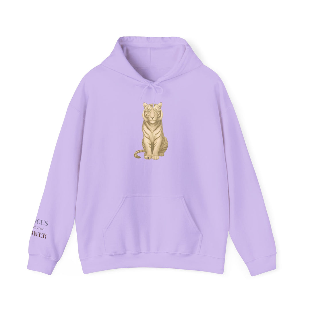 Focus Fuels True Power – Tiger | Empowered & Bold Series | Unisex Heavy Blend™ Hooded Sweatshirt | Eco-Friendly Apparel