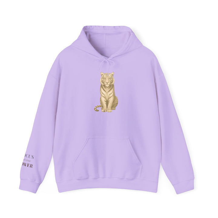 Focus Fuels True Power – Tiger | Empowered & Bold Series | Unisex Heavy Blend™ Hooded Sweatshirt | Eco-Friendly Apparel