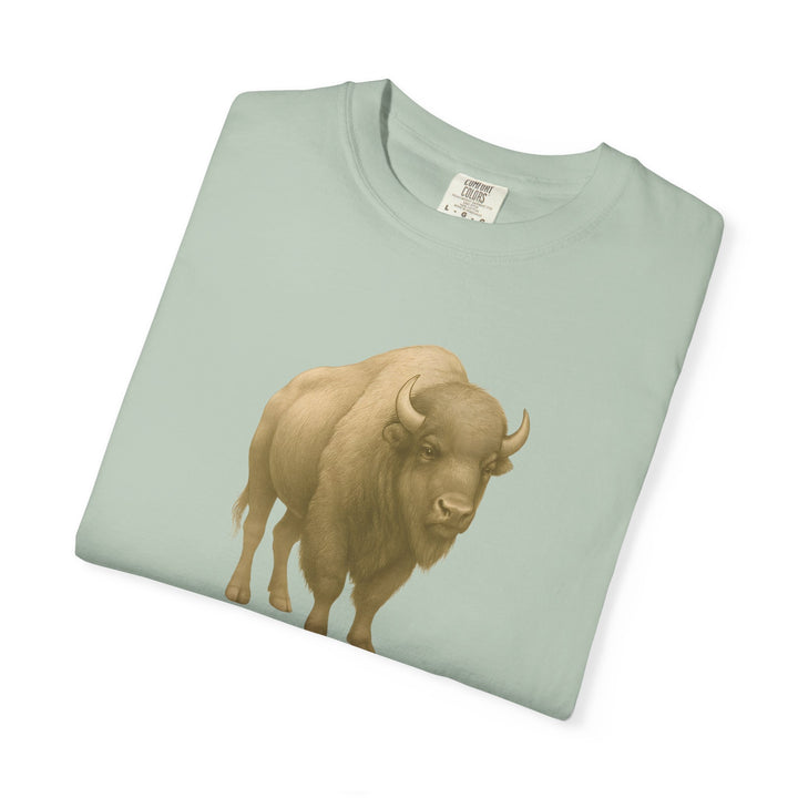 Guard What's Sacred – Bison | Connected & Compassionate | Sketch Series by Pure Perspective App | Eco Friendly Graphic Tee