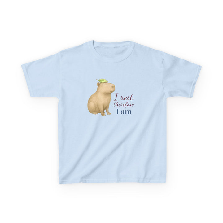 Kids Capybara Tee | "Take it Easy" | Sketch Design | Eco-Conscious | Grounded & Gentle