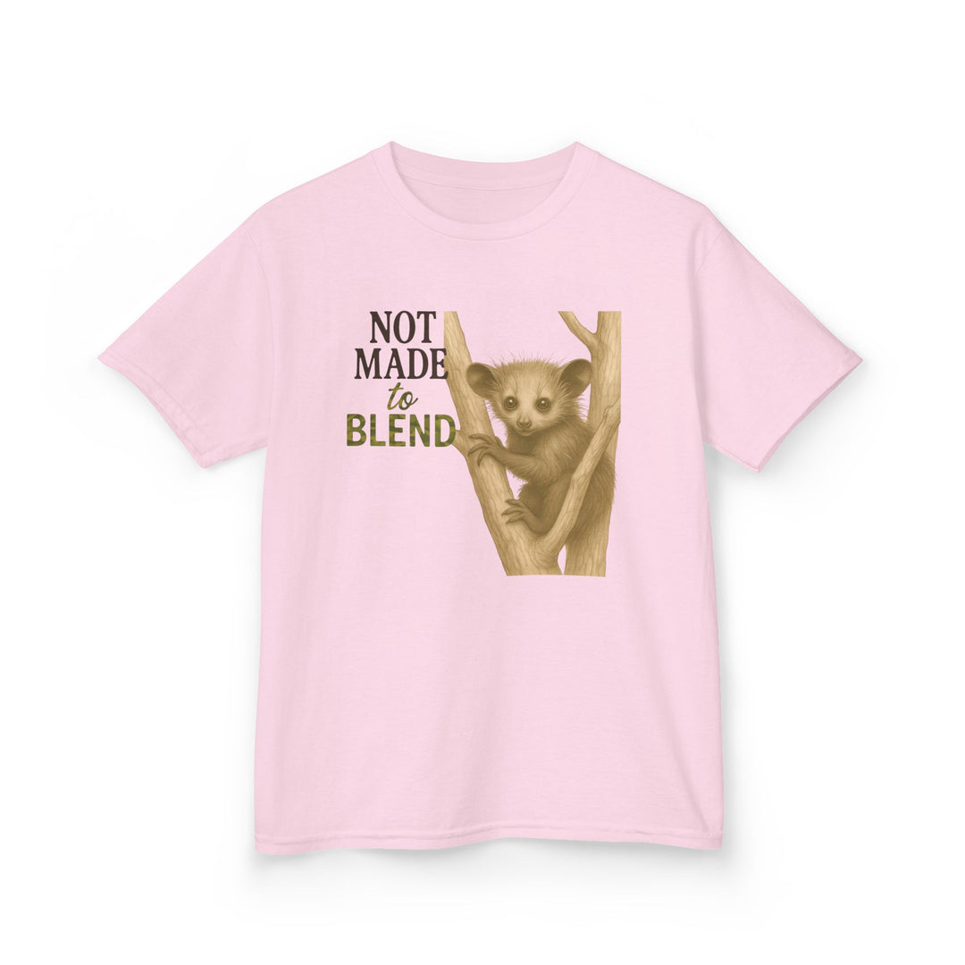 Kids Aye Aye Tee | "Not Made to Blend" | Sketch Design | Eco-Conscious | Reflective & Wise