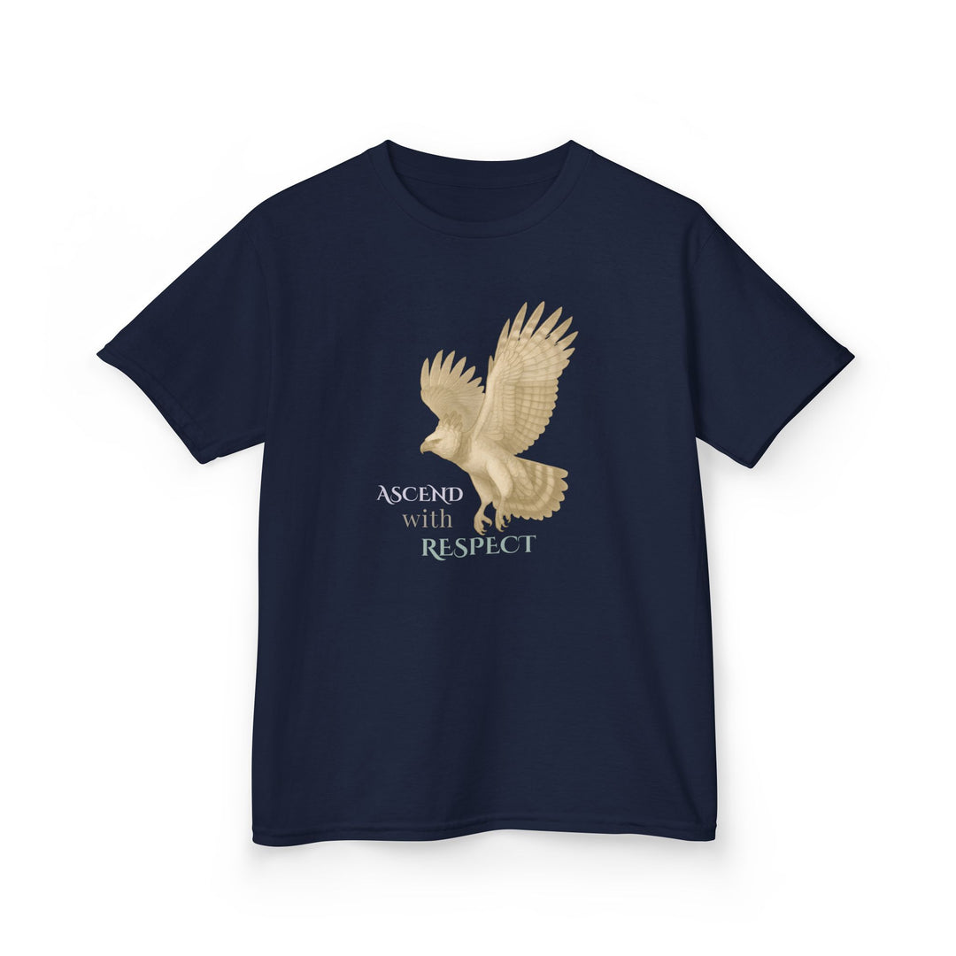 Kids Harpy Eagle Tee | "Rise with Kindness" | Sketch Design | Eco-Conscious | Empowered & Bold