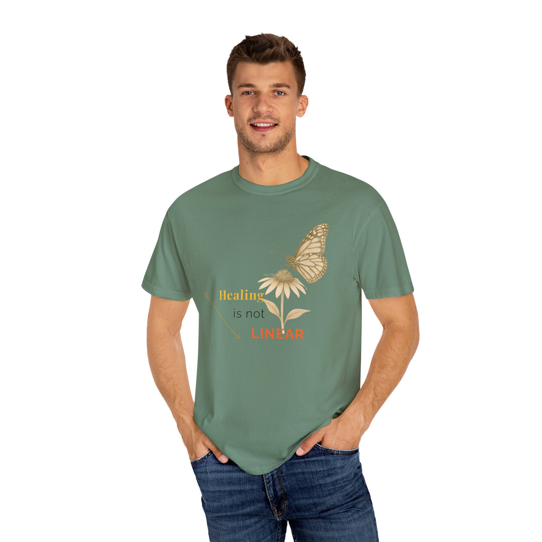 Healing is not Linear – Monarch Butterfly | Hopeful & Healing | Sketch Series by Pure Perspective App | Eco Friendly Graphic Tee