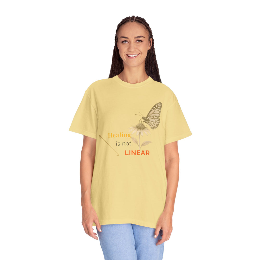 Healing is not Linear – Monarch Butterfly | Hopeful & Healing | Sketch Series by Pure Perspective App | Eco Friendly Graphic Tee