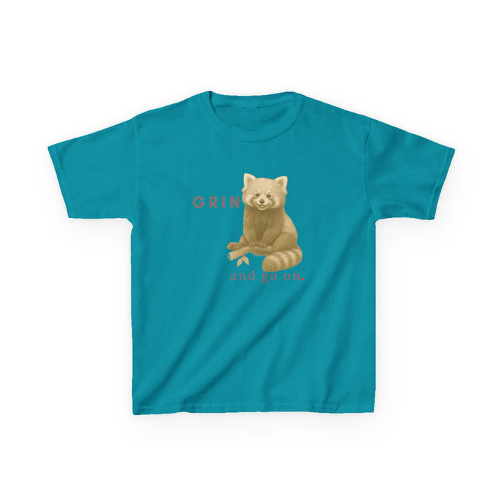 Kids Red Panda Tee | "Grin and Go On" | Sketch Design | Eco-Conscious | Joyful & Playful