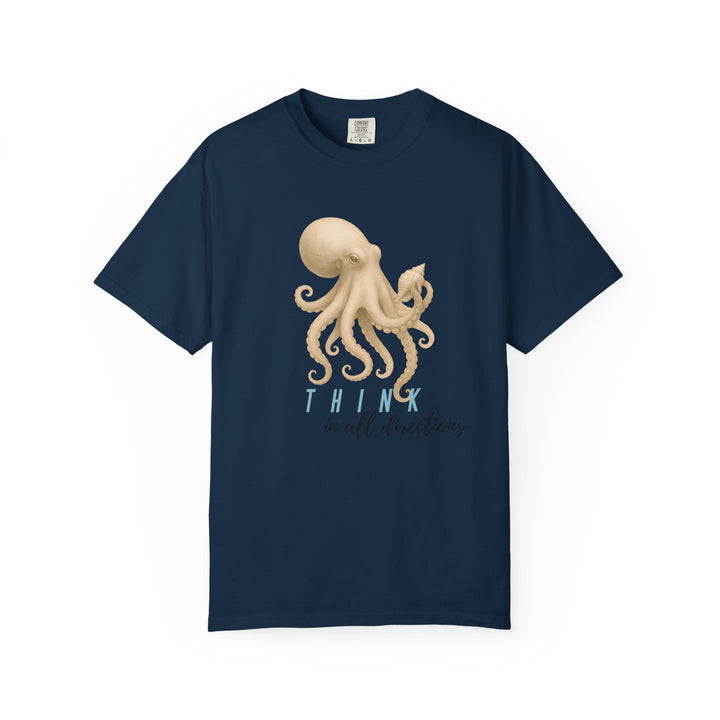 Think In All Directions – Octopus | Joyful & Playful | Sketch Series by Pure Perspective App | Eco Friendly Graphic Tee