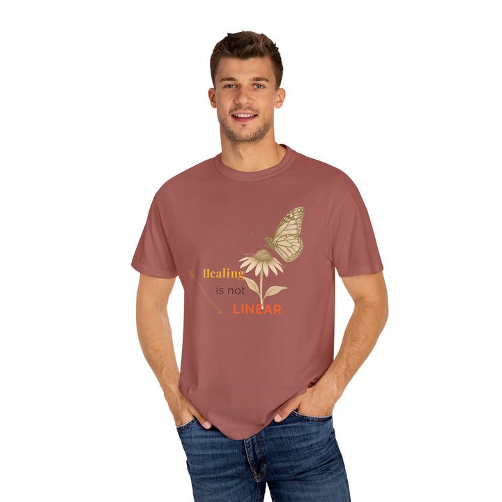 Healing is not Linear – Monarch Butterfly | Hopeful & Healing | Sketch Series by Pure Perspective App | Eco Friendly Graphic Tee