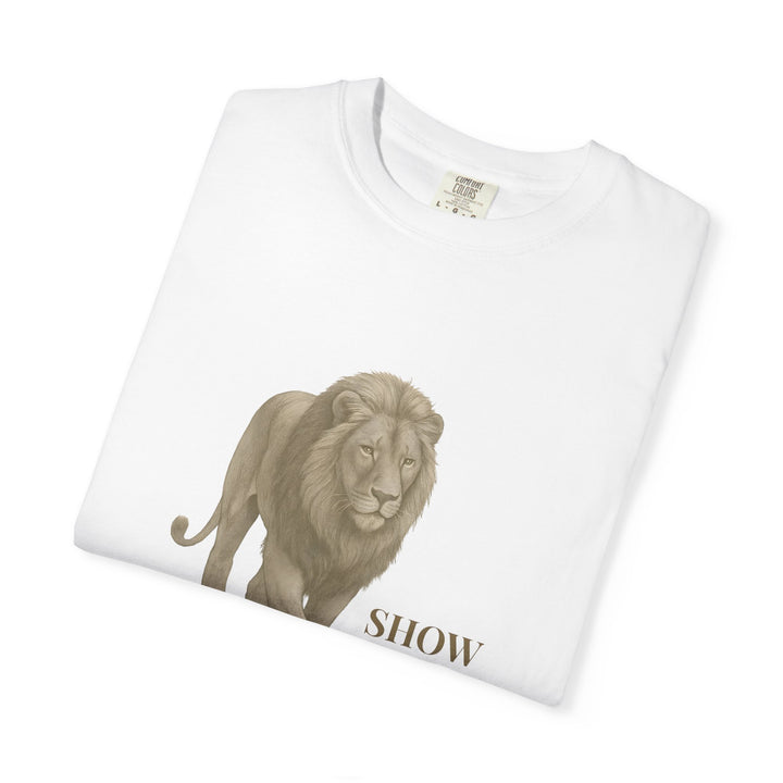 Show Up – Lion | Empowered & Bold | Sketch Series by Pure Perspective | Eco Friendly Graphic Tee