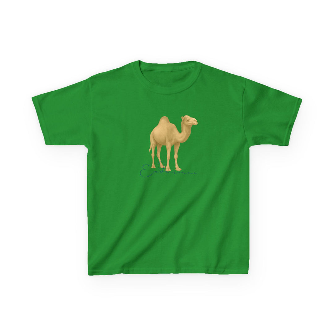Kids Camel Tee | "Endurance" | Sketch Design | Eco-Conscious | Patient & Peaceful