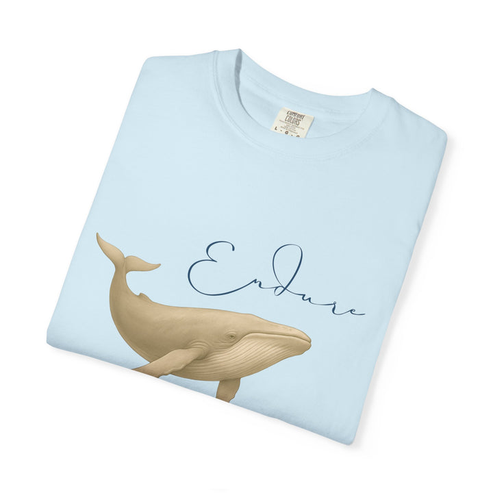 Endure – Blue Whale | Connected & Compassionate | Sketch Series by Pure Perspective App | Eco Friendly Graphic Tee