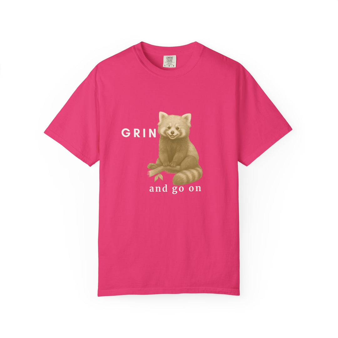 Grin and go on – Red Panda | Joyful & Playful | Sketch Series by Pure Perspective App | Eco Friendly Graphic Tee