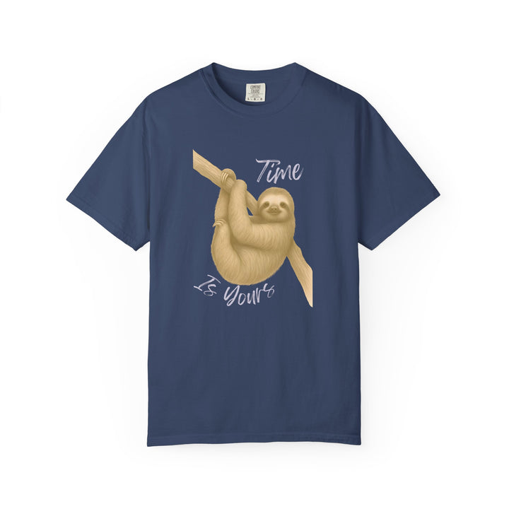 Time is Yours – Sloth | Joyful & Playful | Sketch Series by Pure Perspective | Eco Friendly Graphic Tee
