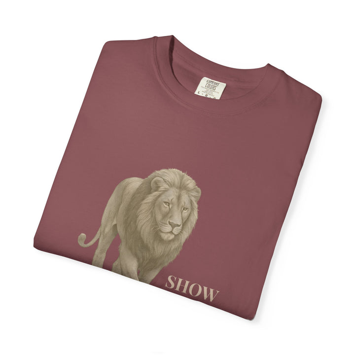 Show Up – Lion | Empowered & Bold | Sketch Series by Pure Perspective | Eco Friendly Graphic Tee
