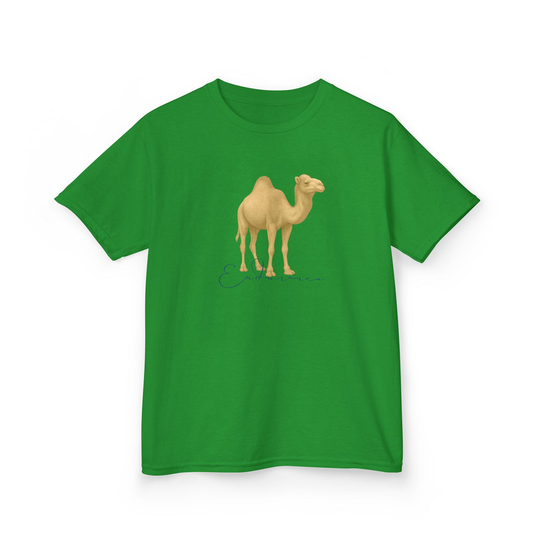 Kids Camel Tee | "Endurance" | Sketch Design | Eco-Conscious | Patient & Peaceful