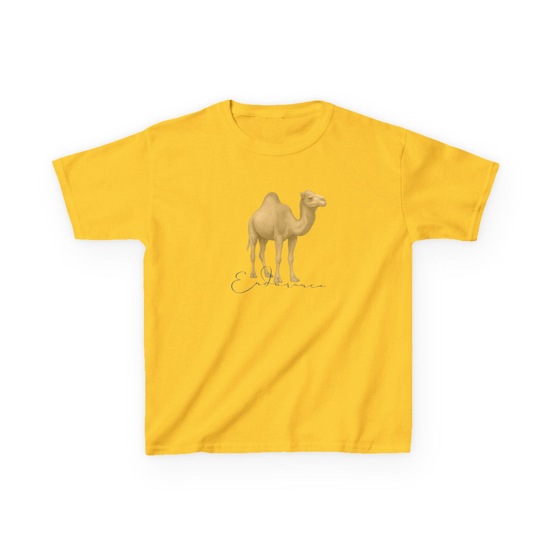 Kids Camel Tee | "Endurance" | Sketch Design | Eco-Conscious | Patient & Peaceful