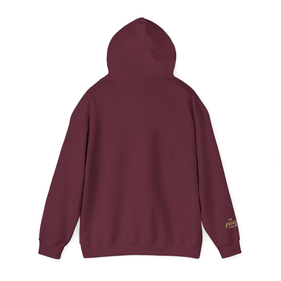 The Peaceful Still Resist – Rhino Edition | Patient & Peaceful Series | Unisex Heavy Blend™ Hooded Sweatshirt | Eco-Friendly Apparel