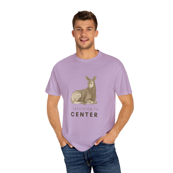 Returning to Center – Okapi | Calm & Centered | Sketch Series by Pure Perspective | Eco Friendly Graphic Tee