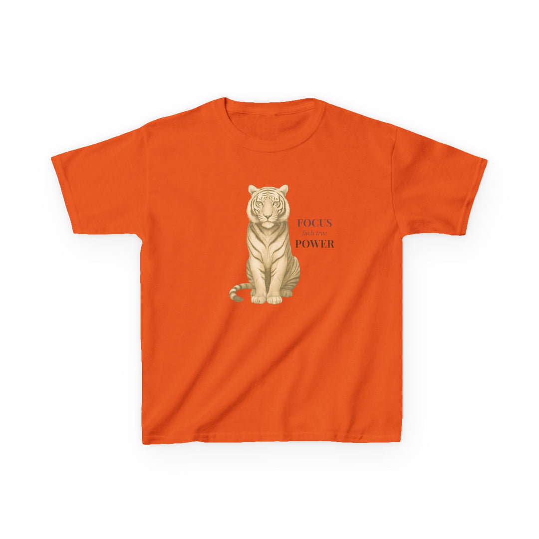 Kids Tiger Tee | "Power Through" | Sketch Design | Eco-Conscious | Empowered & Bold