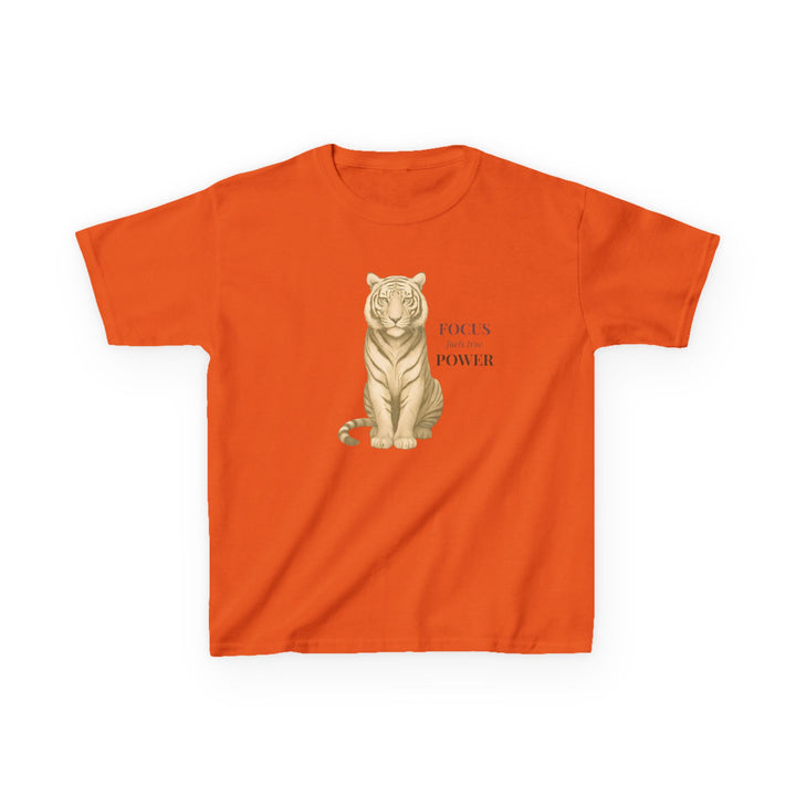Kids Tiger Tee | "Power Through" | Sketch Design | Eco-Conscious | Empowered & Bold