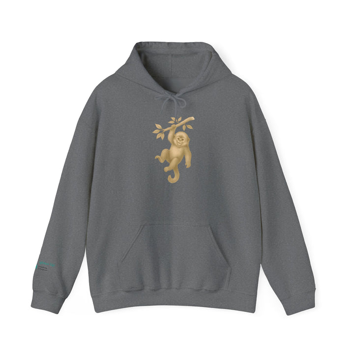 Lighten Up – Golden Snub-Nosed Monkey | Empowered & Bold Series | Unisex Heavy Blend™ Hooded Sweatshirt | Eco-Friendly Apparel