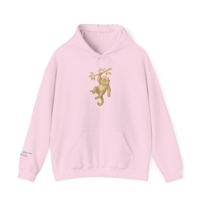Lighten Up – Golden Snub-Nosed Monkey | Empowered & Bold Series | Unisex Heavy Blend™ Hooded Sweatshirt | Eco-Friendly Apparel