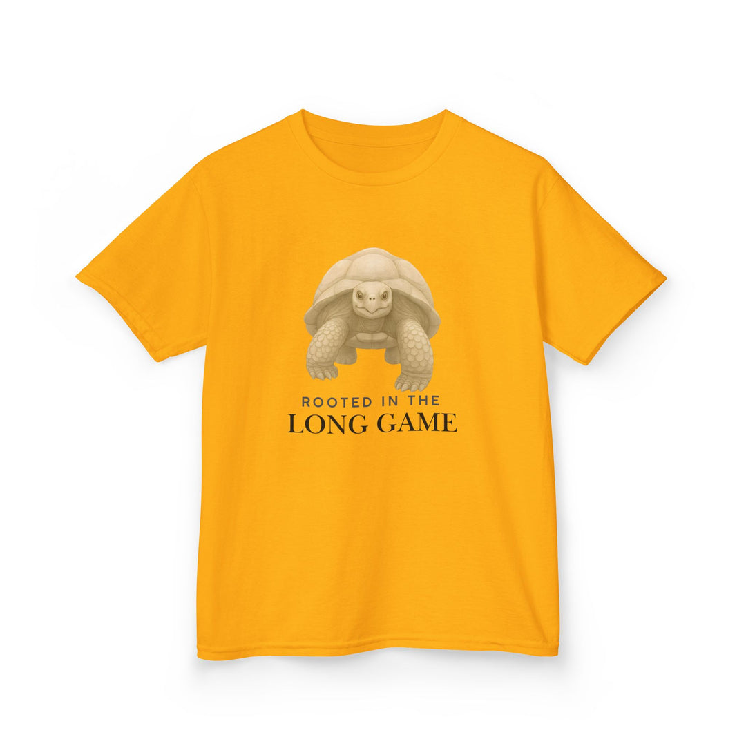 Kids Giant Tortoise Tee | "Build Your Future" | Sketch Design | Eco-Conscious | Grounded & Gentle