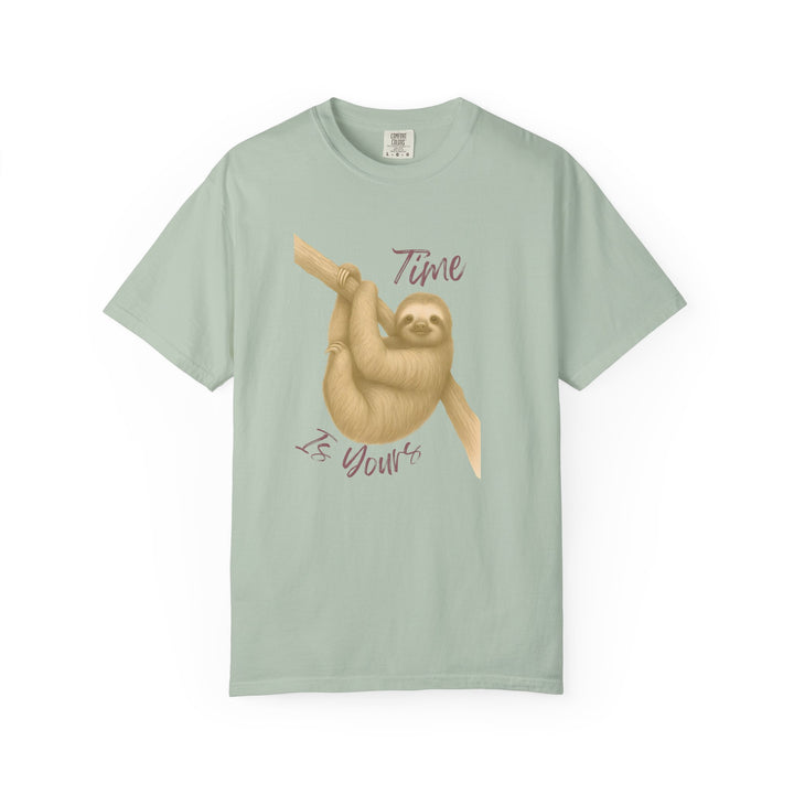 Time is Yours – Sloth | Joyful & Playful | Sketch Series by Pure Perspective | Eco Friendly Graphic Tee