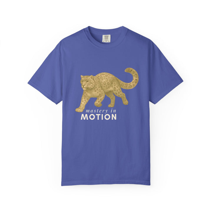 Master In Motion – Snow Leopard | Patience & Peaceful | Sketch Series by Pure Perspective App | Eco Friendly Graphic Tee