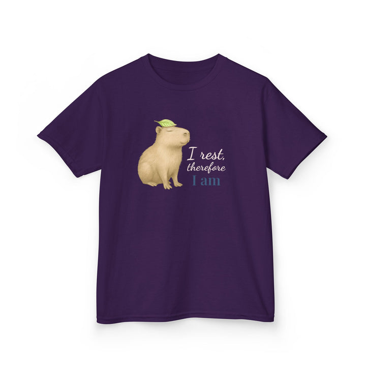 Kids Capybara Tee | "Take it Easy" | Sketch Design | Eco-Conscious | Grounded & Gentle